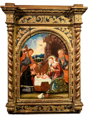 Adoration des bergers, artiste vénitien crétois  du XVIIe siècle